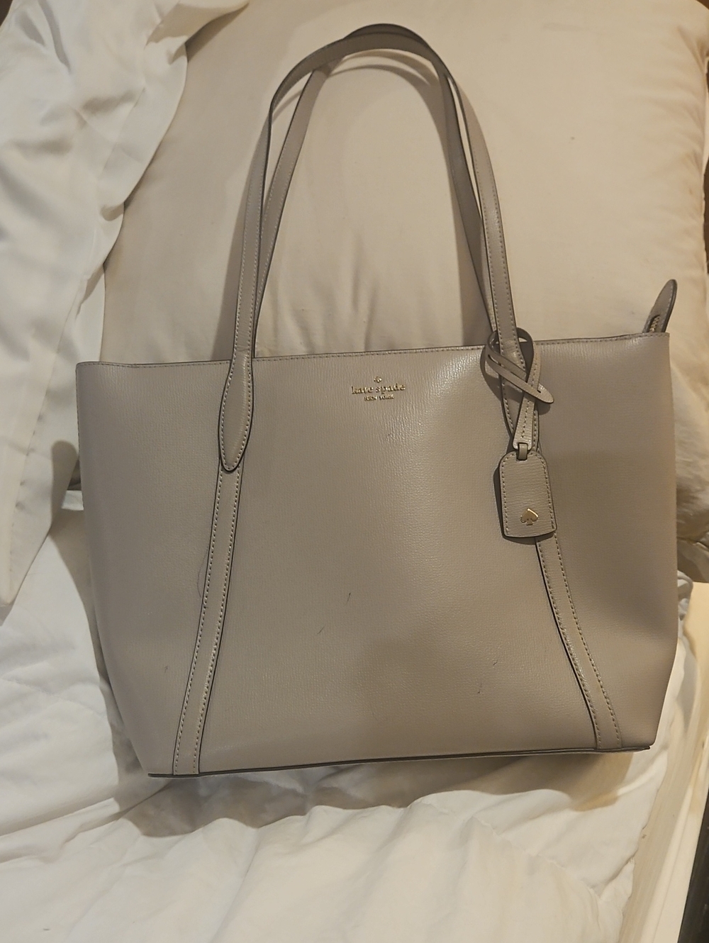Kate Spade Leather Tote, Taupe